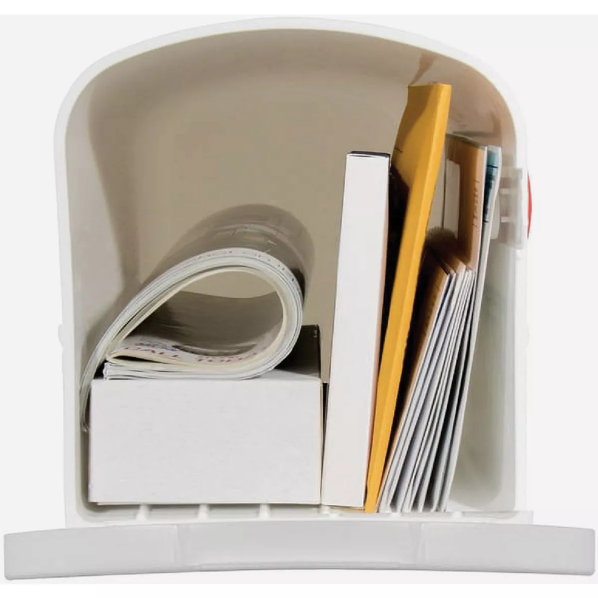 Parsons Medium White Plastic Post Mount Mailbox - photo 2