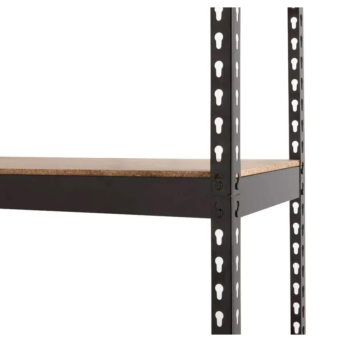 L-Beam 34 In. x 72 In. x 14 In. Black Steel 5-Tier Shelving - photo 5