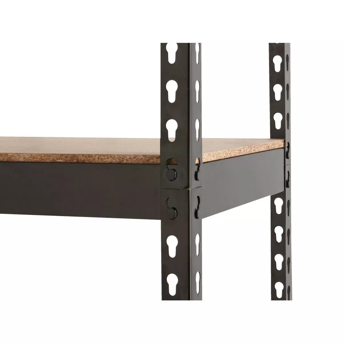 L-Beam 34 In. x 72 In. x 14 In. Black Steel 5-Tier Shelving - photo 7