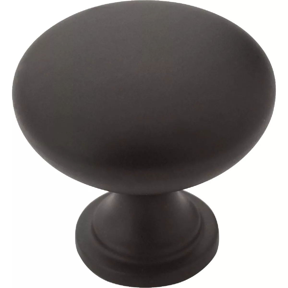 Amerock Edona 1.25 In. Dia. Round Matte Black Cabinet Knob (10-Pack)