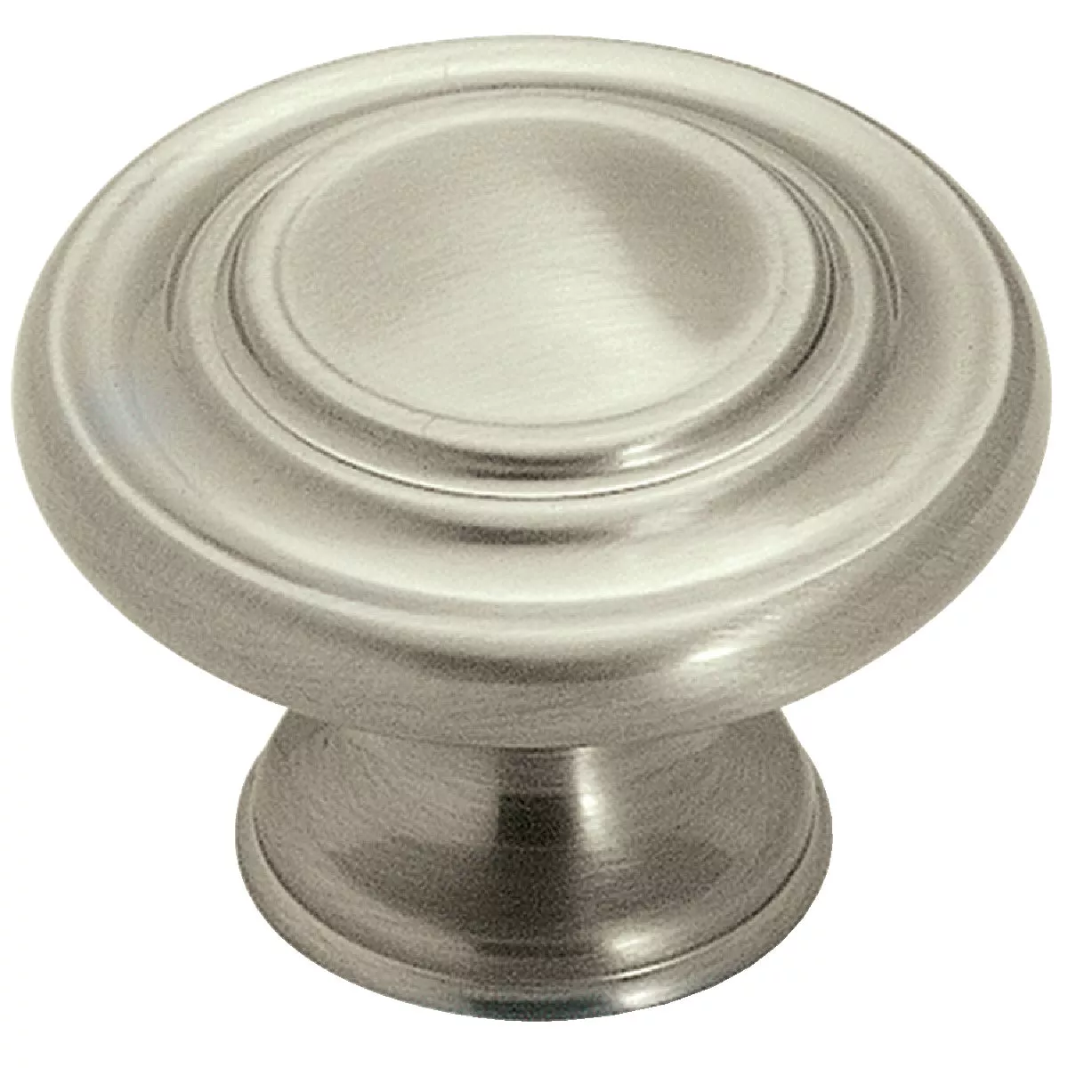 Amerock Inspirations 1.3125 In. Dia. Round Satin Nickel Cabinet Knob