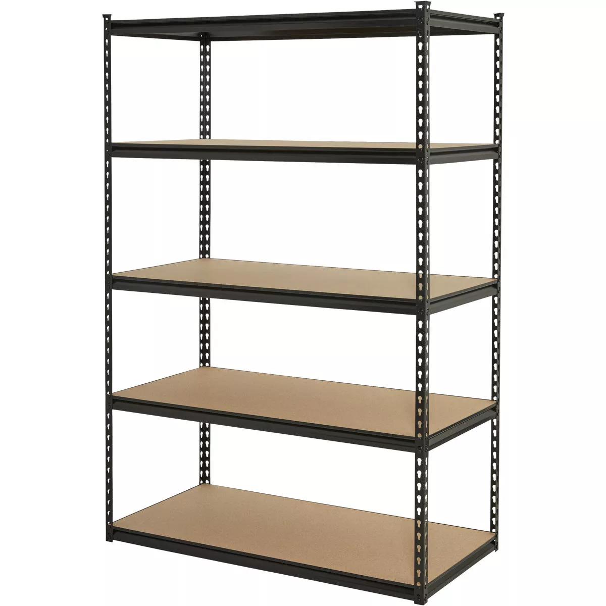Z-Beam 48 In. x 72 In. x 24 In. Black Steel 5-Tier Shelving - photo 2