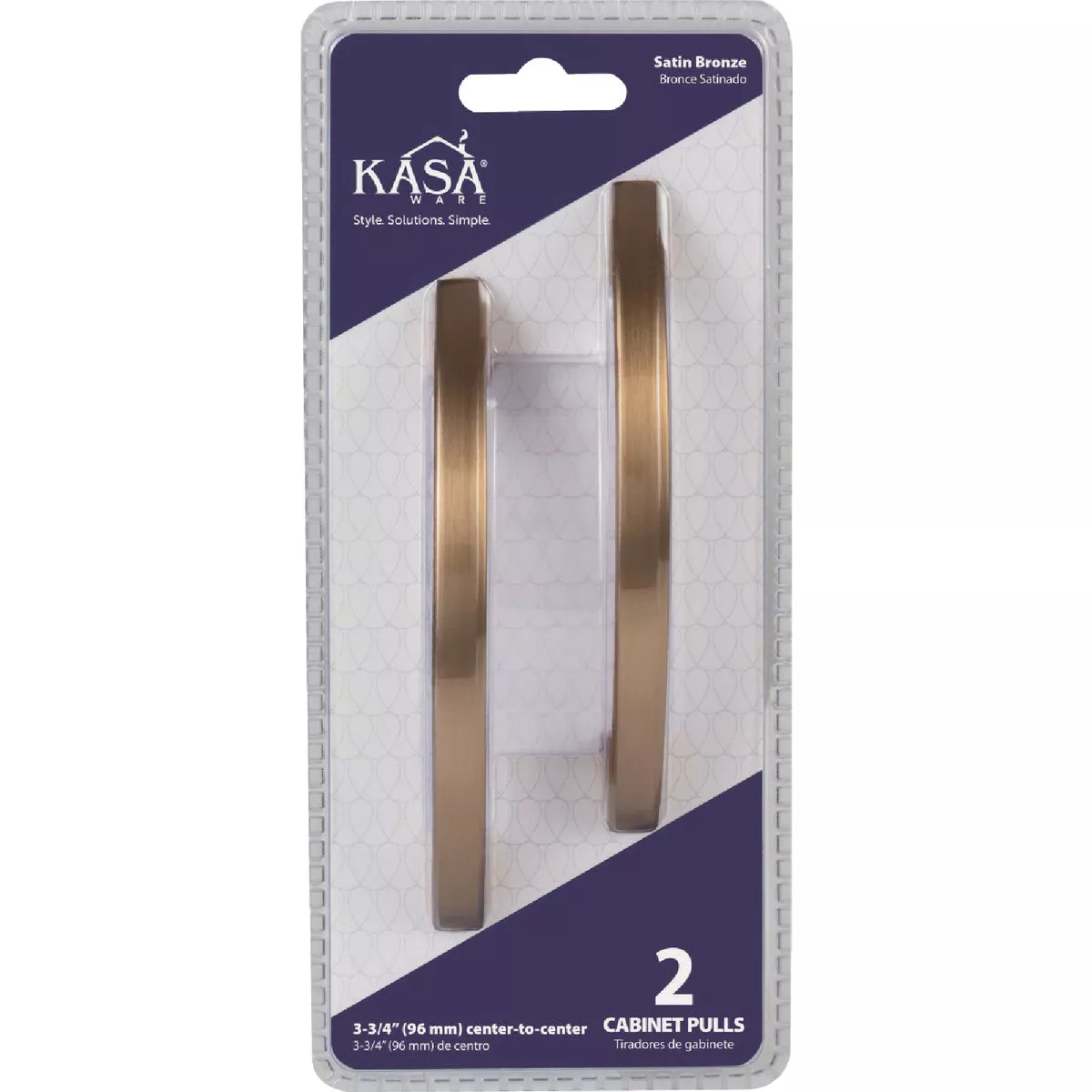 KasaWare 4-7/8 In. Overall Length Satin Bronze Contemporary Pull (2-Pack) - photo 2