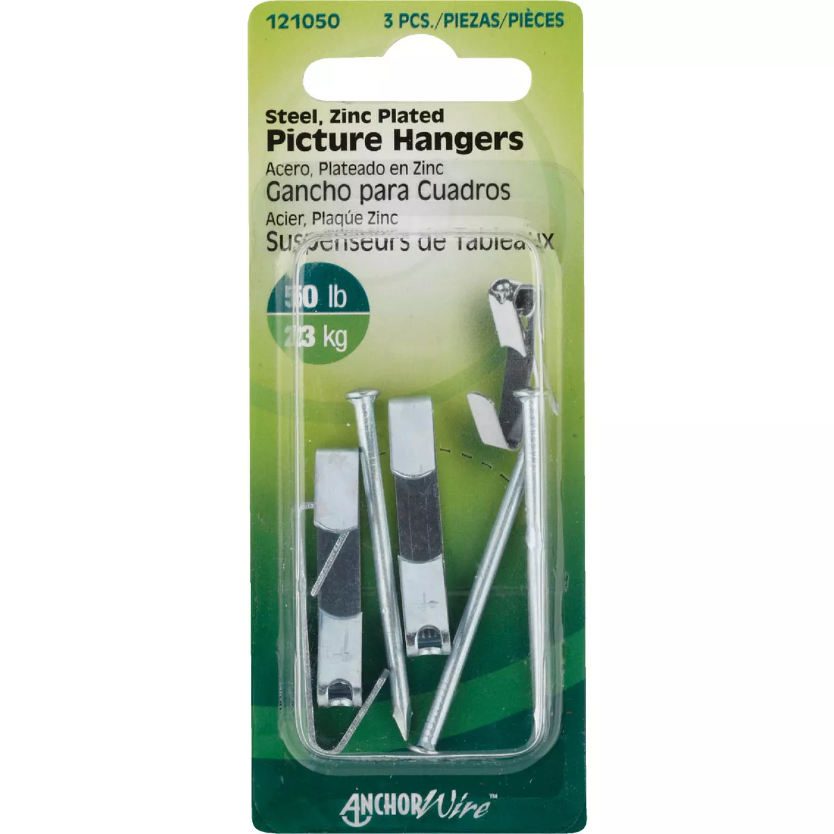 Hillman Anchor Wire 50 Lb. Capacity Steel Picture Hanger (3 Count) - photo 2