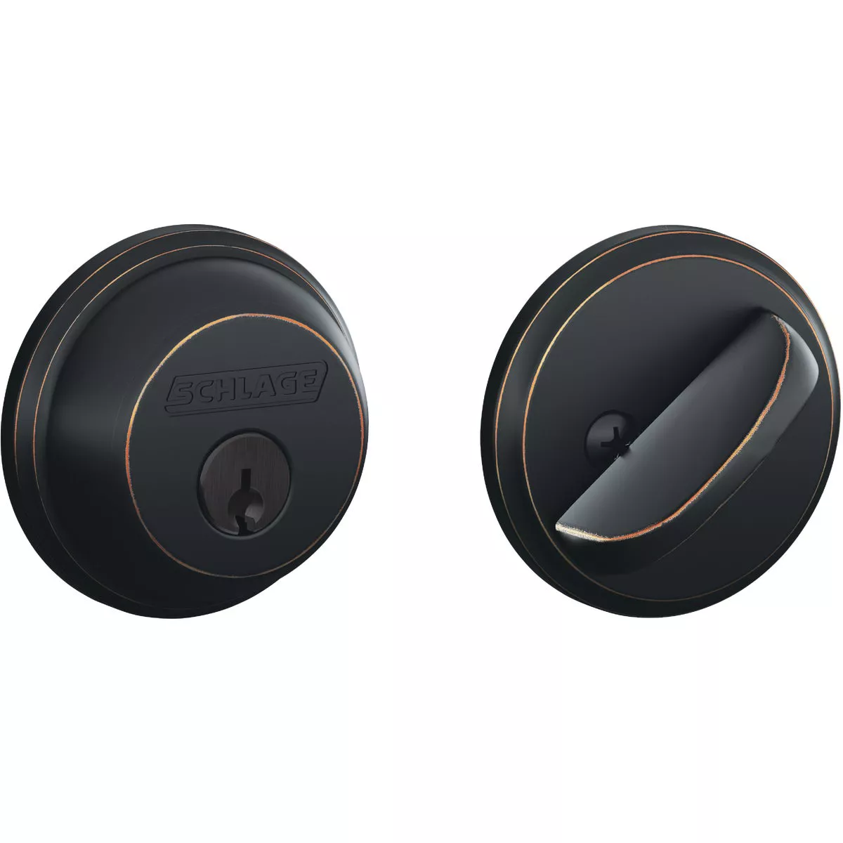 Schlage Maximum Security Aged Bronze Single Cylinder Deadbolt