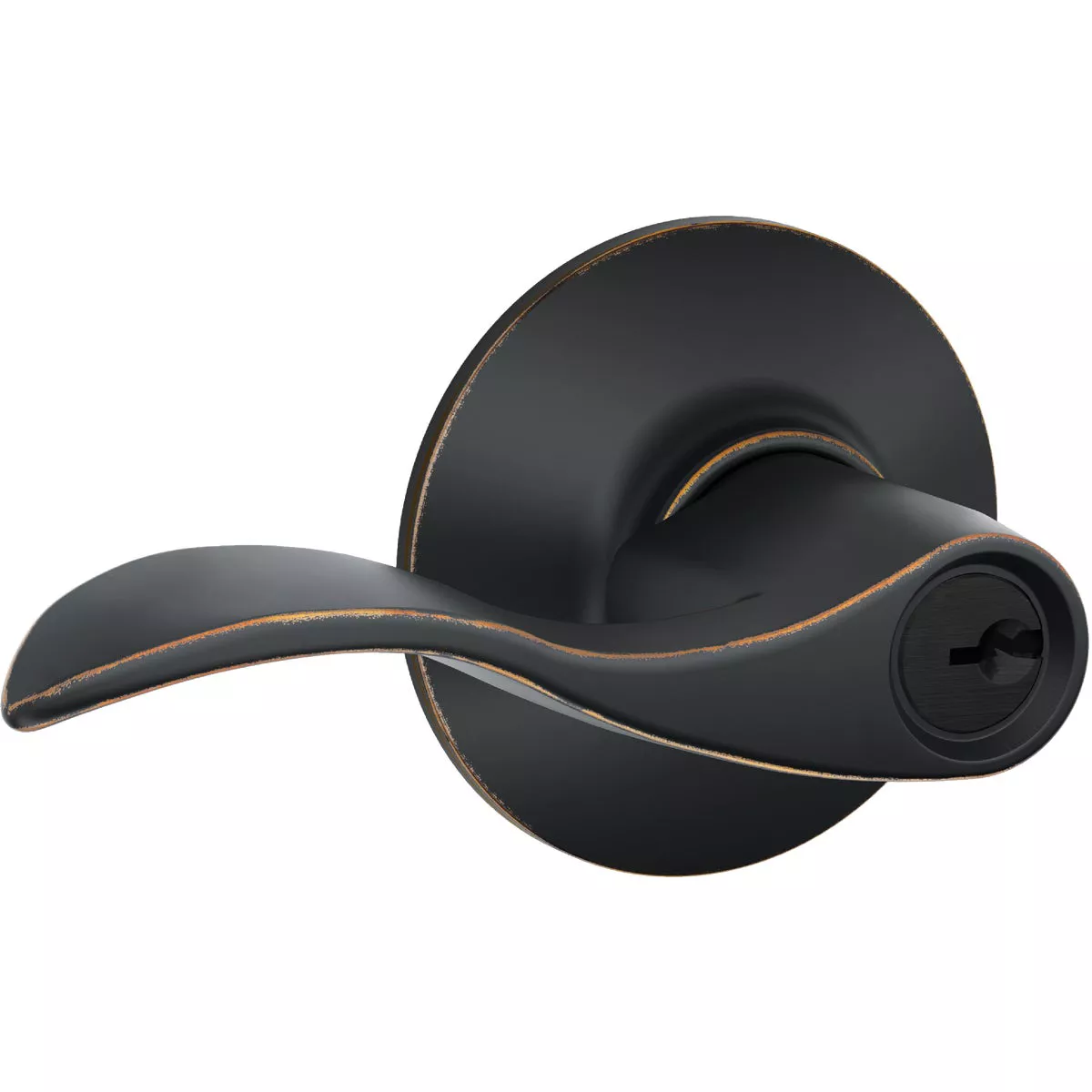 Schlage Accent Aged Bronze Entry Door Lever