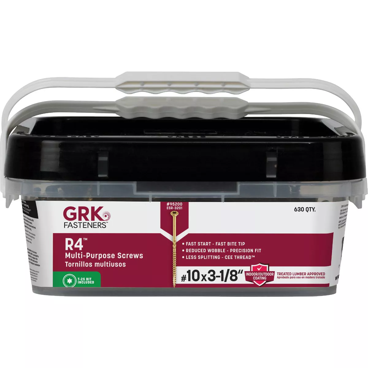 GRK R4 #10 x 3-1/8 In. Star Drive Multi-Purpose Wood Screw (630-Count) - photo 2