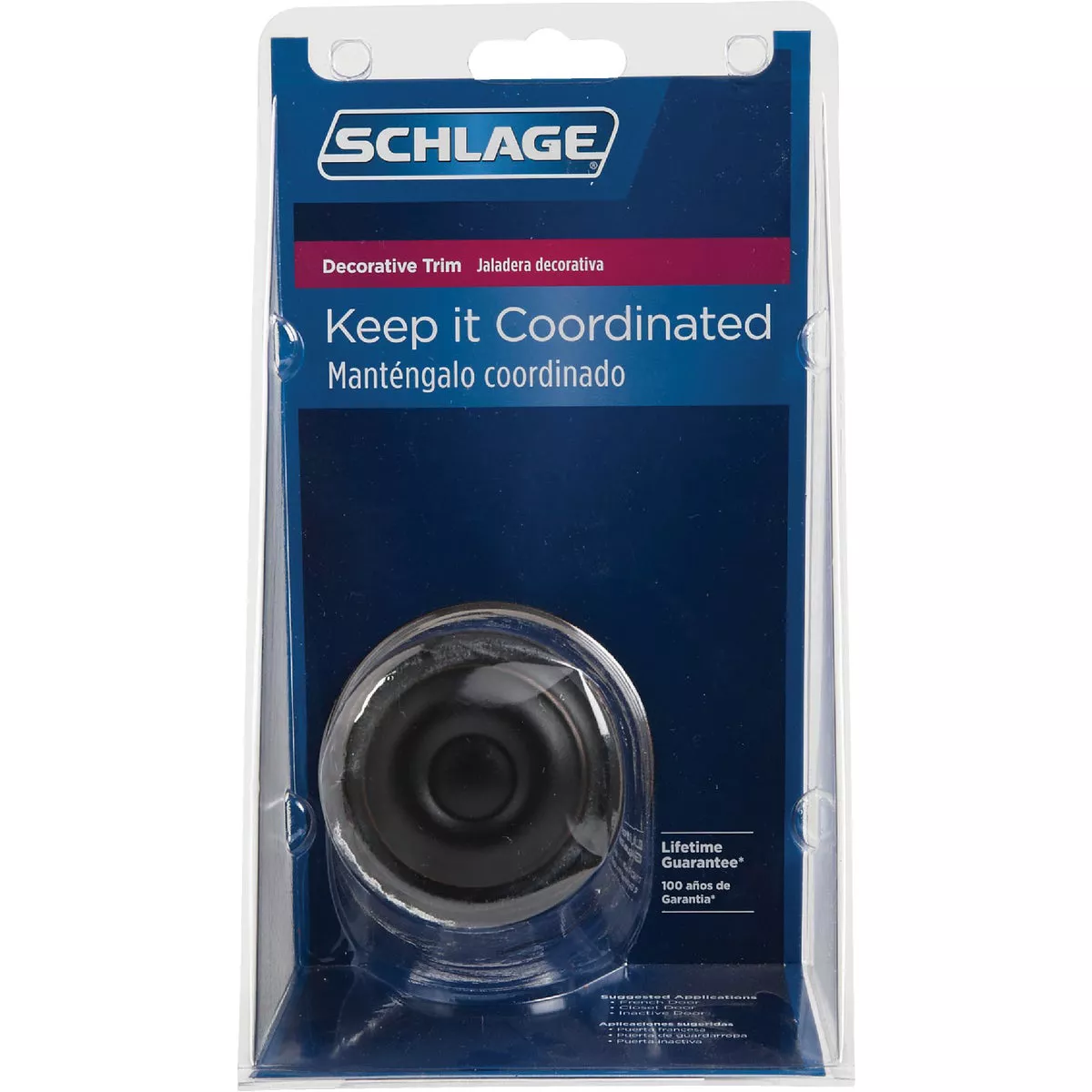 Schlage Georgian Aged Bronze Dummy Door Knob - photo 2