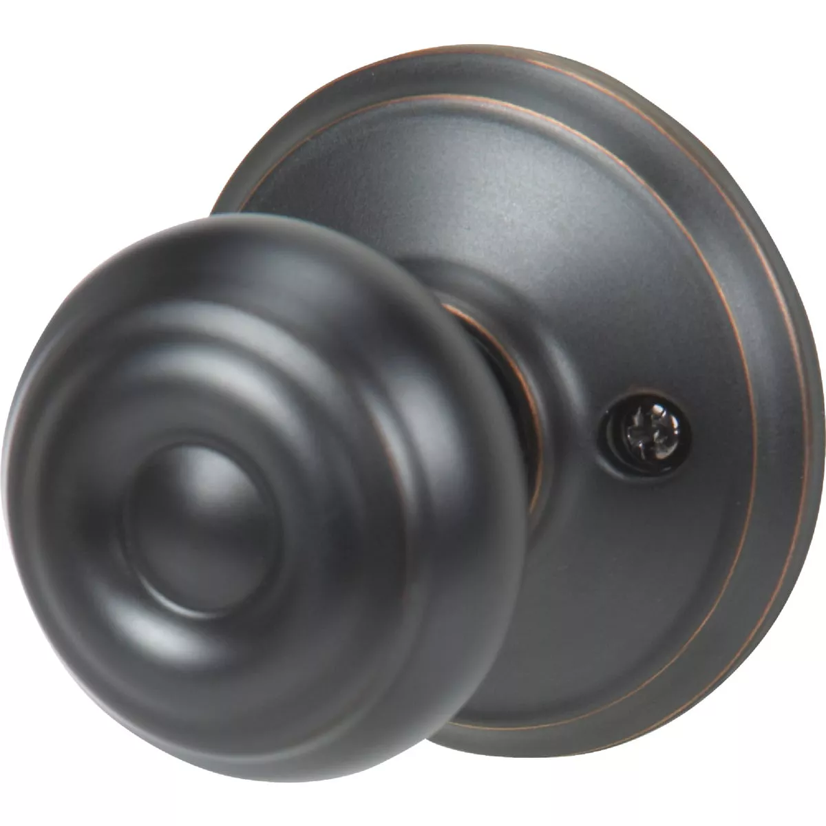 Schlage Georgian Aged Bronze Dummy Door Knob - photo 3