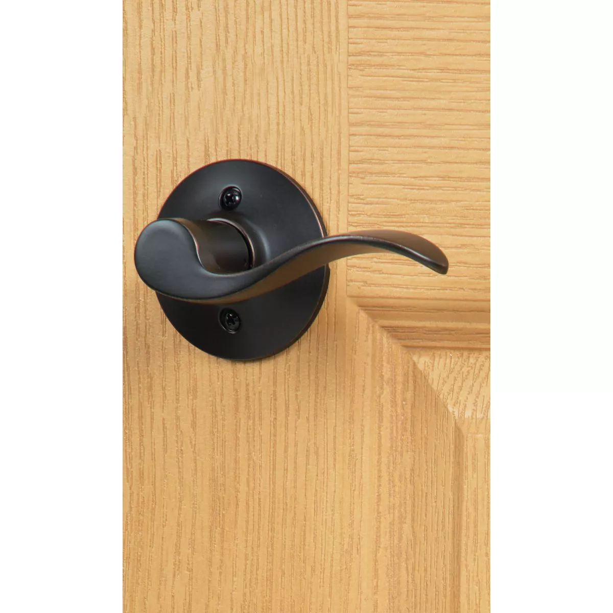 Schlage Aged Bronze Entry Door Handleset with Accent Lever - photo 2