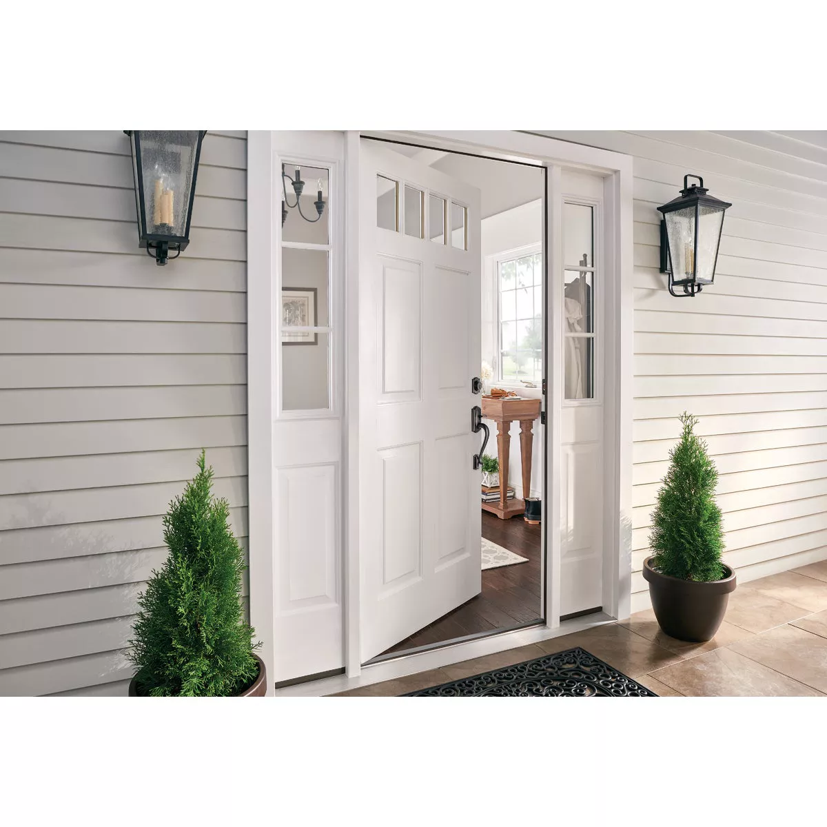 Schlage Aged Bronze Entry Door Handleset with Accent Lever - photo 8