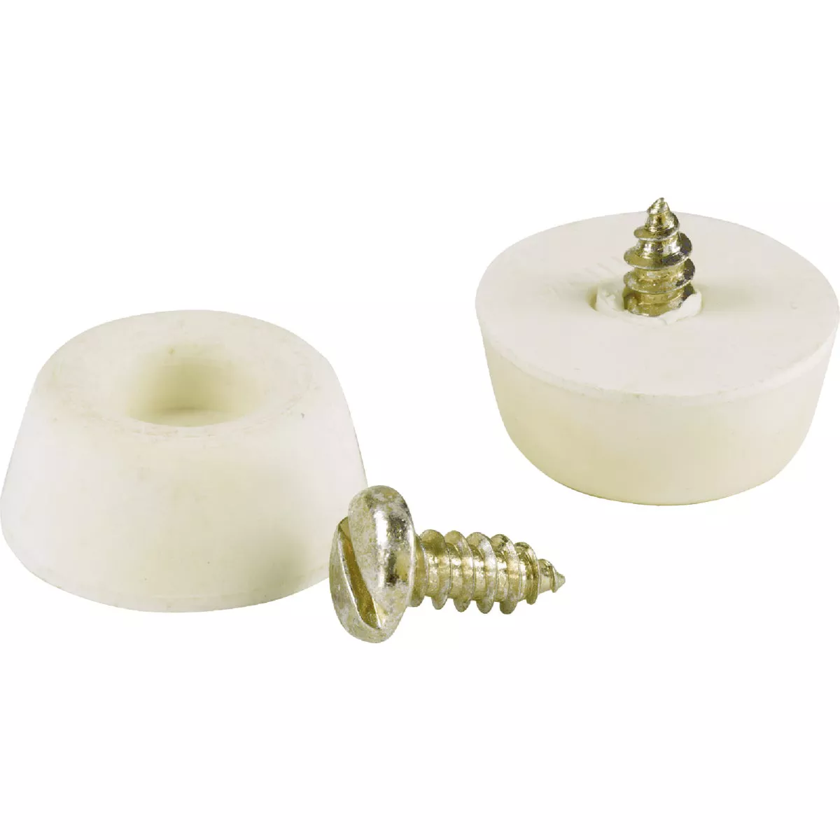 Do it 7/8 In. Round Off-White Furniture Bumpers (4-Pack)