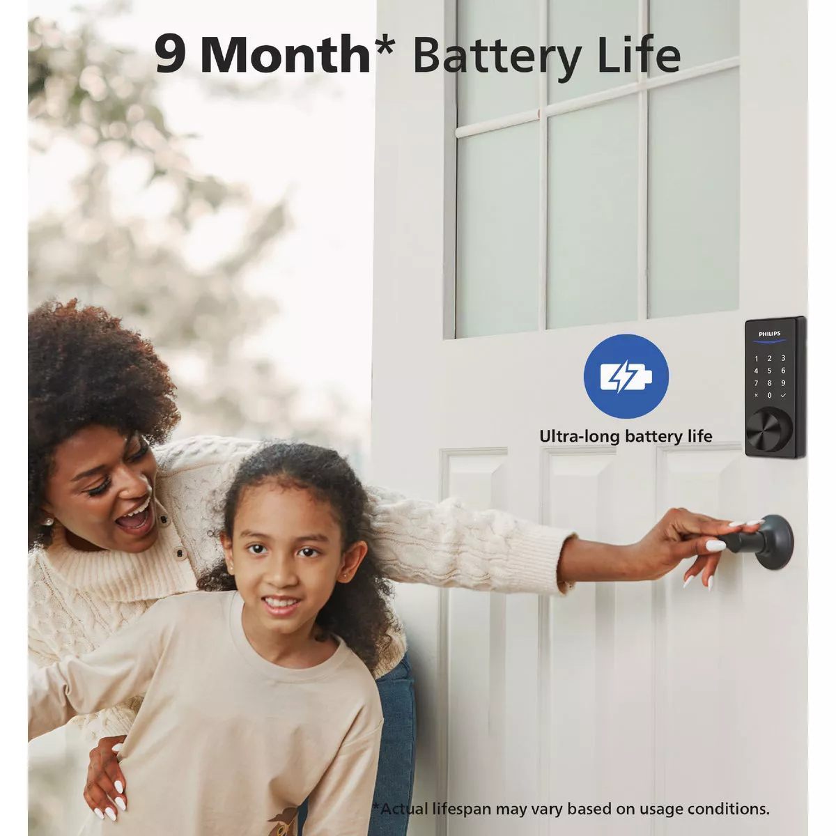 Philips Bluetooth Touchscreen Electronic Deadbolt with Wifi Bridge, Matte Black - photo 2