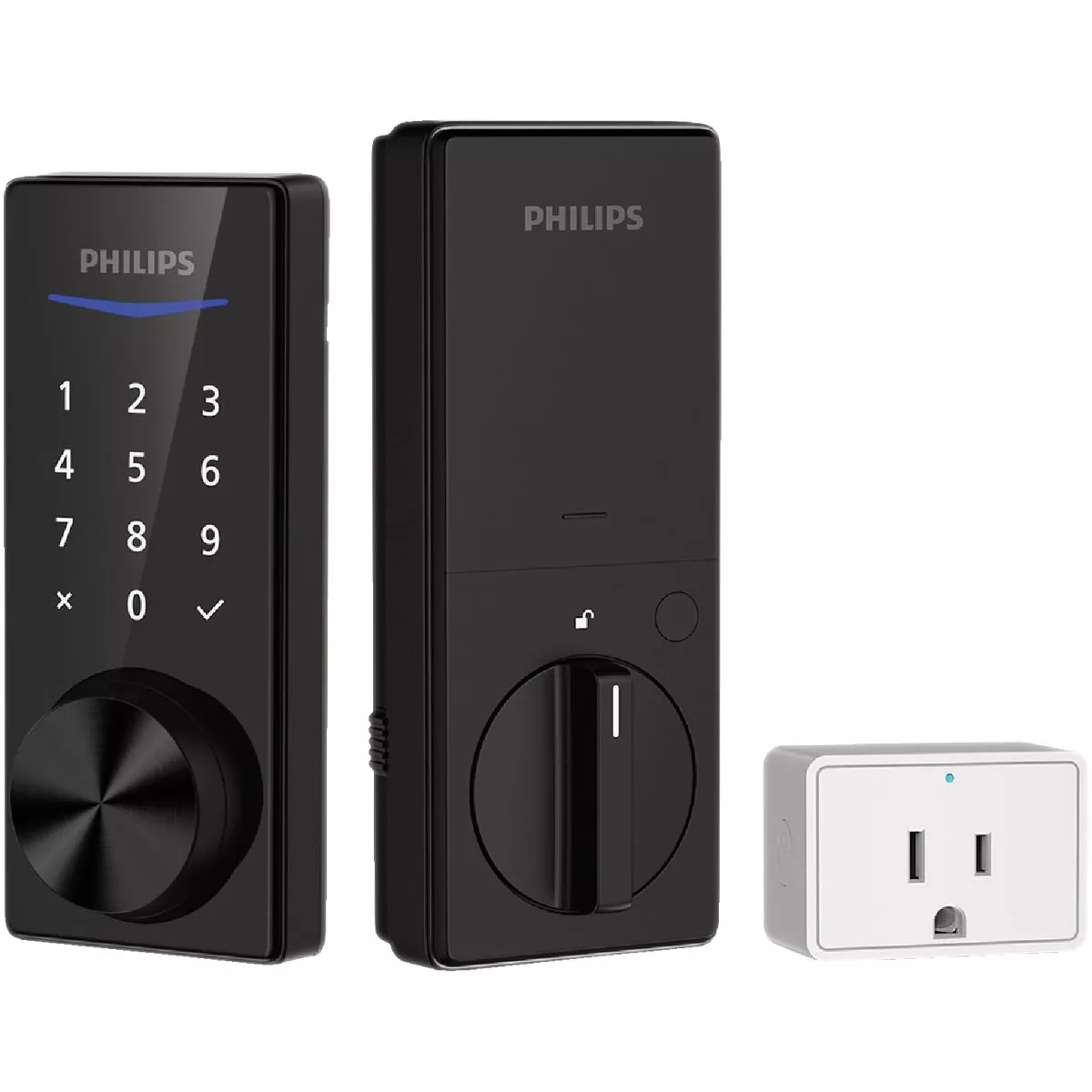 Philips Bluetooth Touchscreen Electronic Deadbolt with Wifi Bridge, Matte Black - photo 3