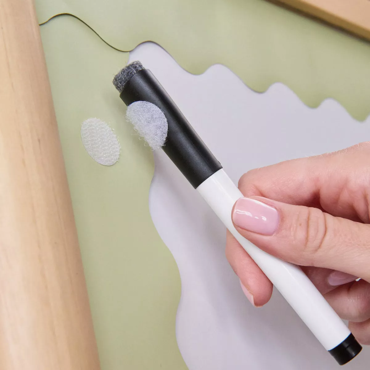 Wrap-It Storage Stick 'Em Dots 0.75 In. White Hook & Loop Fasteners (30 Ct.) - photo 4