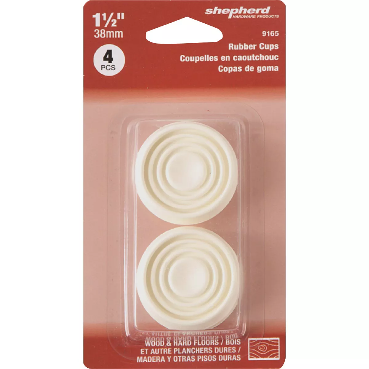 Shepherd Hardware 1-1/2 In. Round Almond Furniture Leg Cup (4-Pack) - photo 2