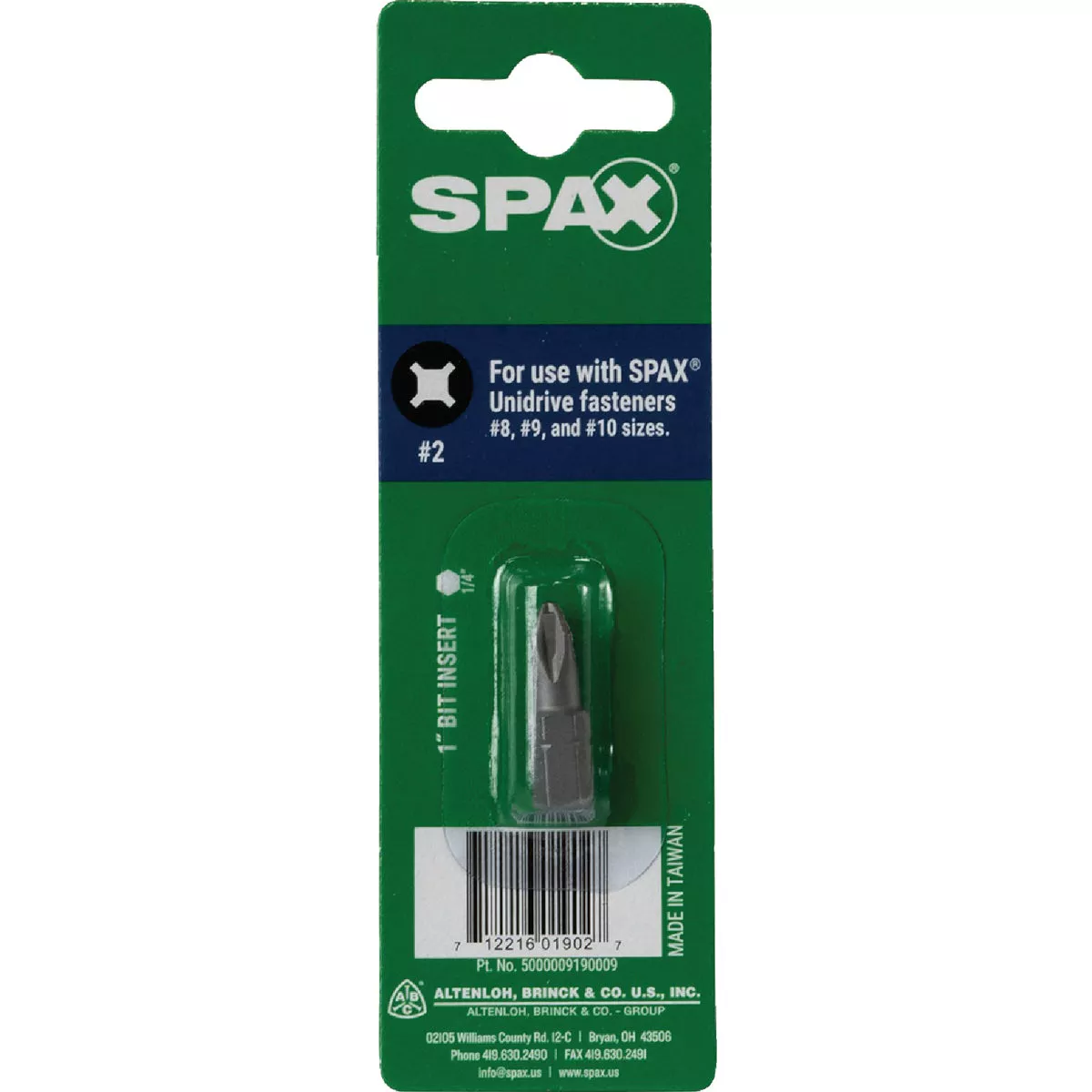 SPAX 1 In. #2 Unidrive (Combo Drive) Screwdriver Bit - photo 2