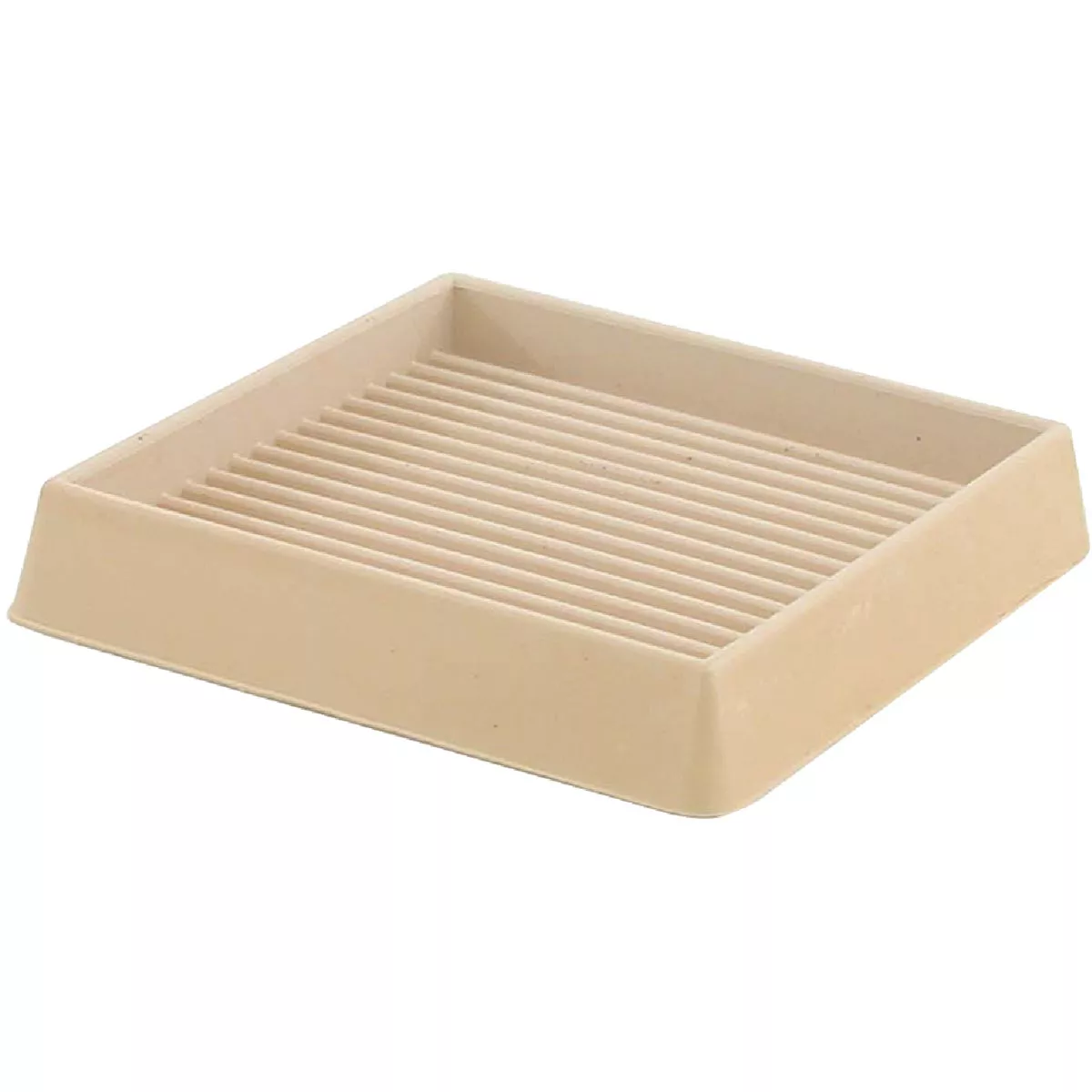 Do it 3 In. Inner Dimension Square Almond Furniture Leg Cup, (2-Pack)