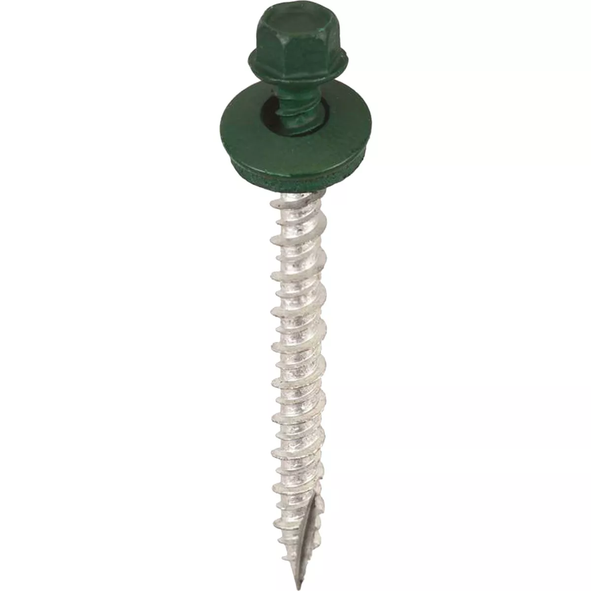 Acorn International 2 In. Washered Forest Green Metal To Wood Screw (250-Count)