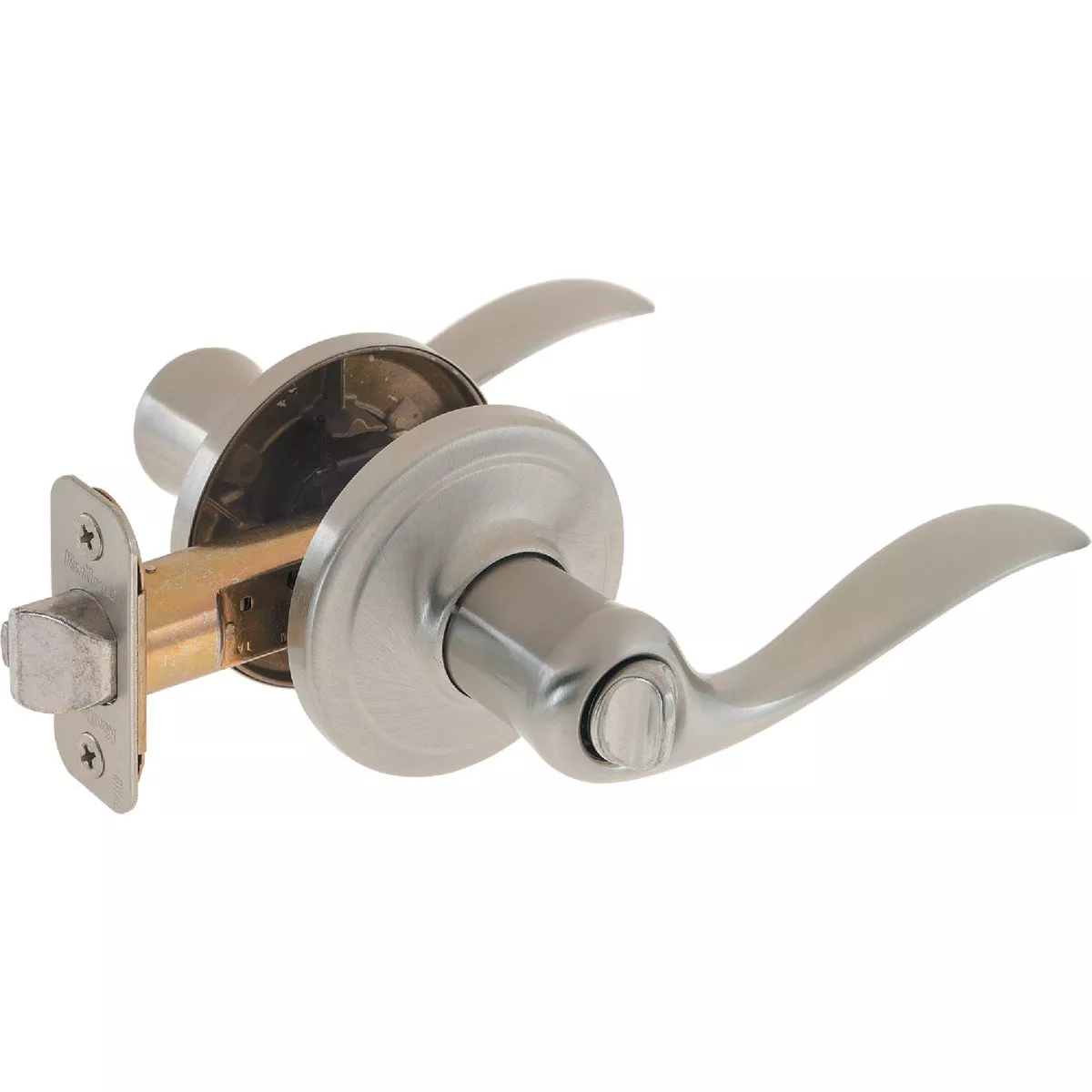 Kwikset Signature Series Satin Nickel Tustin Privacy Door Lever - photo 2