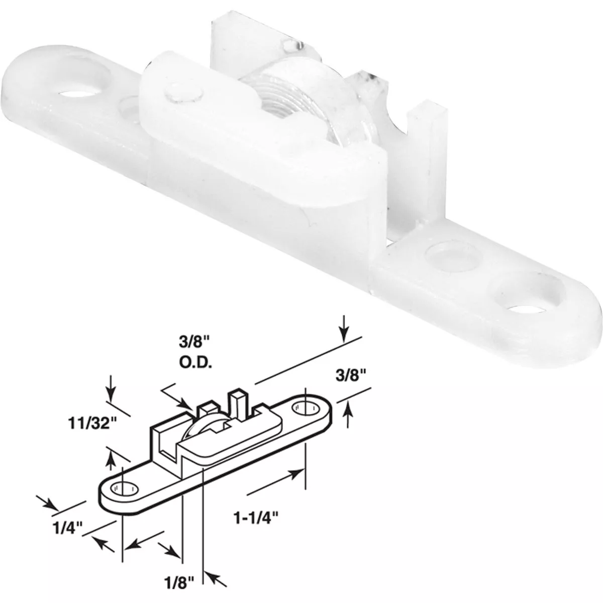 Prime-Line Sliding Window Roller (2 Count) | True Value Hardware