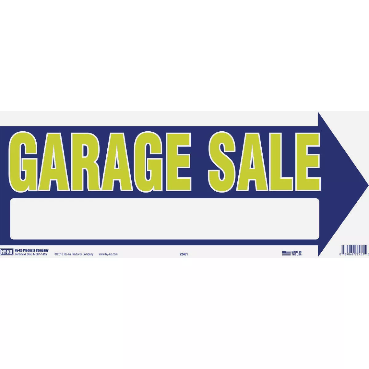 Hy-Ko 9 x 18 Neon Arrow Sign With 2 Poles, Garage Sale