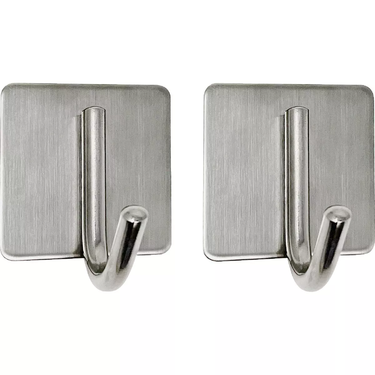 Wrap-It Storage Handy Hooks Stainless Steel Adhesive Hooks (2-Pack)