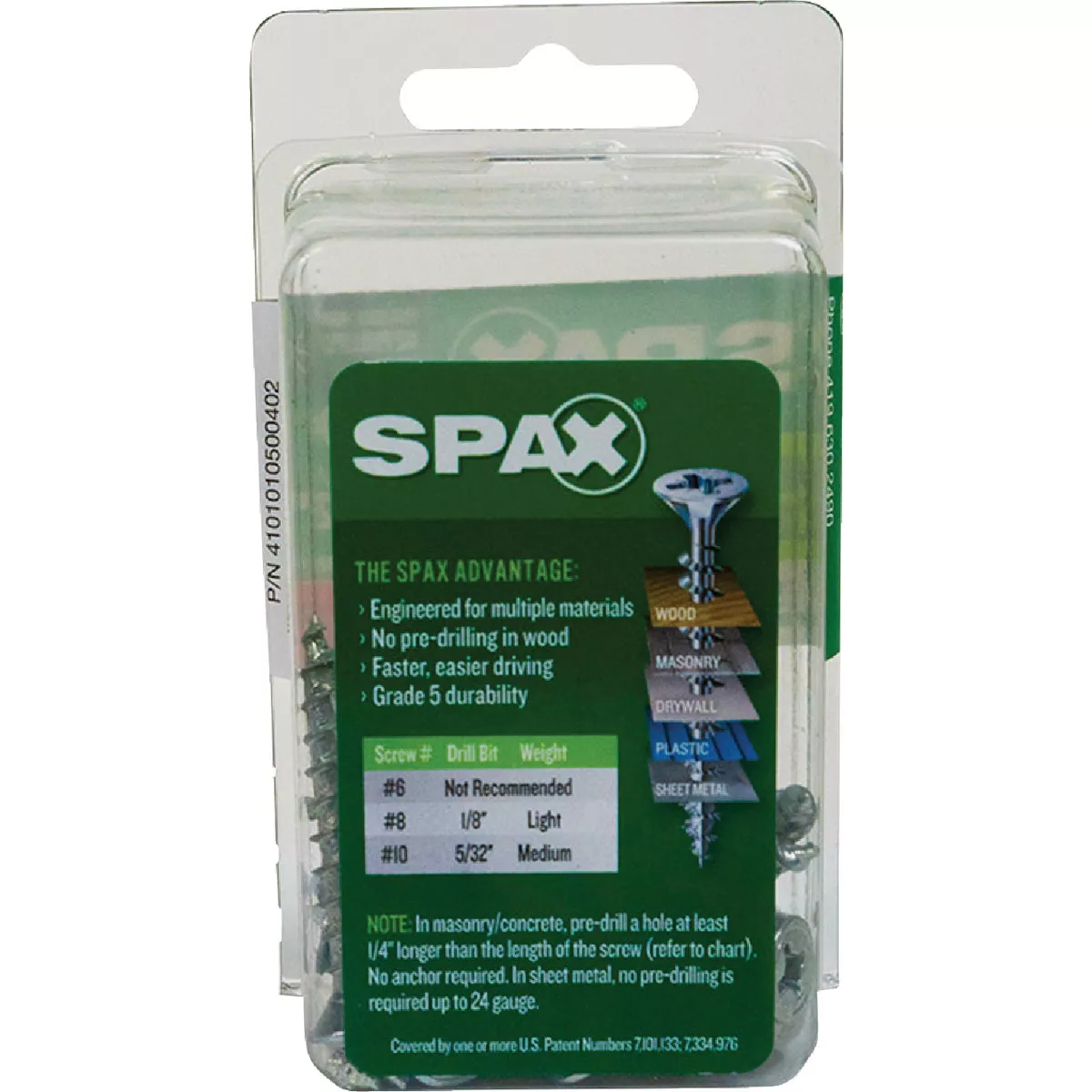 SPAX #10 x 1-1/2 In. Unidrive (Combo Drive) Flat Head Zinc (Interior) Multi-Purpose Construction Screw (15 Ct.) - photo 5