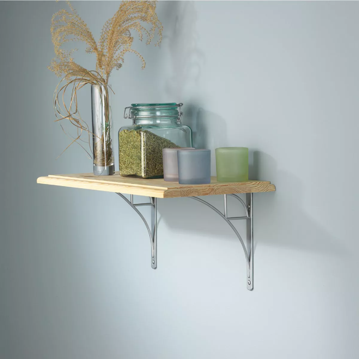 Knape & Vogt 200 Series Oak Park 8 In. Satin Nickel Steel Shelf Bracket - photo 2