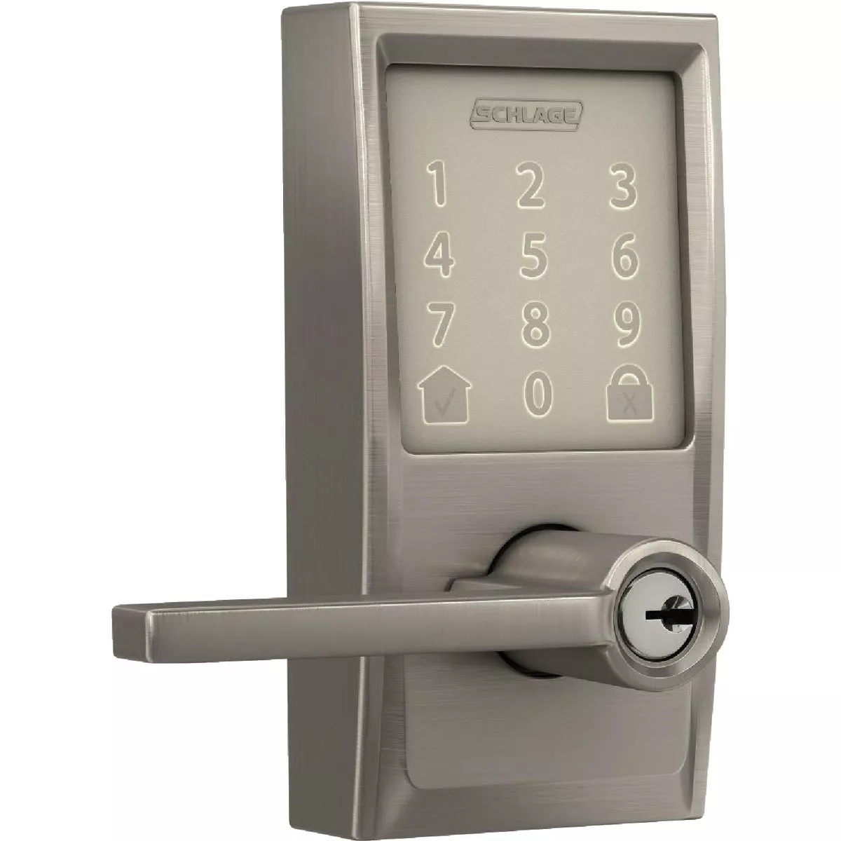 Schlage Encode Smart WiFi Satin Nickel Latitude Lever with Century Trim - photo 4