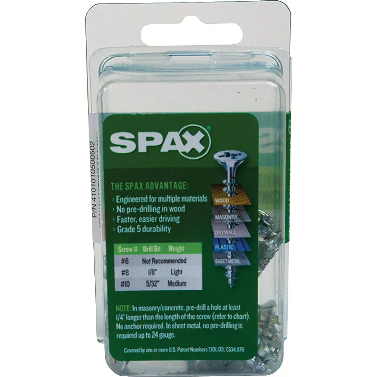 SPAX #10 x 2 In. Unidrive (Combo Drive) Flat Head Zinc (Interior) Multi-Purpose Construction Screw (12 Ct.) - photo 5