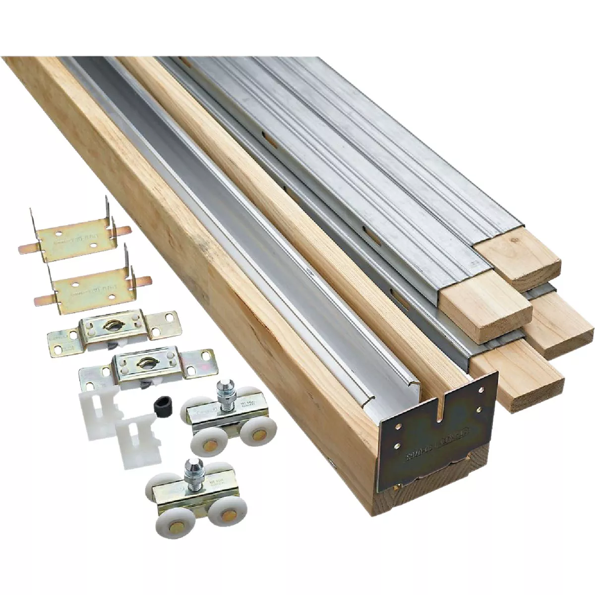 National Hardware 24 In. to 36 In. W. Single Sliding Pocket Door Set