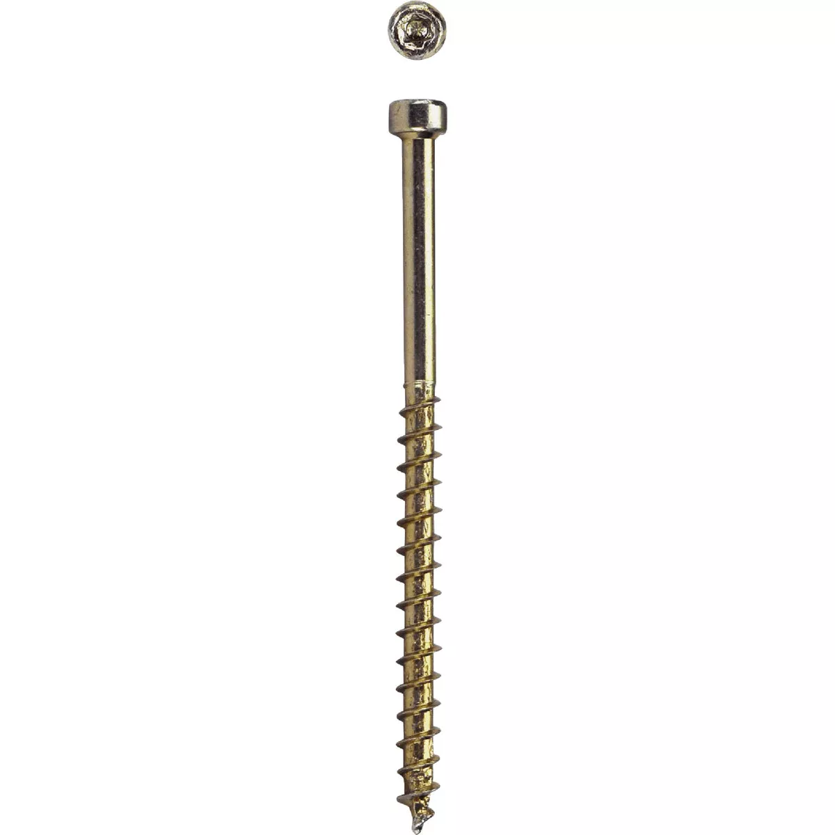SPAX 8 x 2-1/2 In. PT HCR (Exterior Rated) Yellow Trim Screw (100-Count)