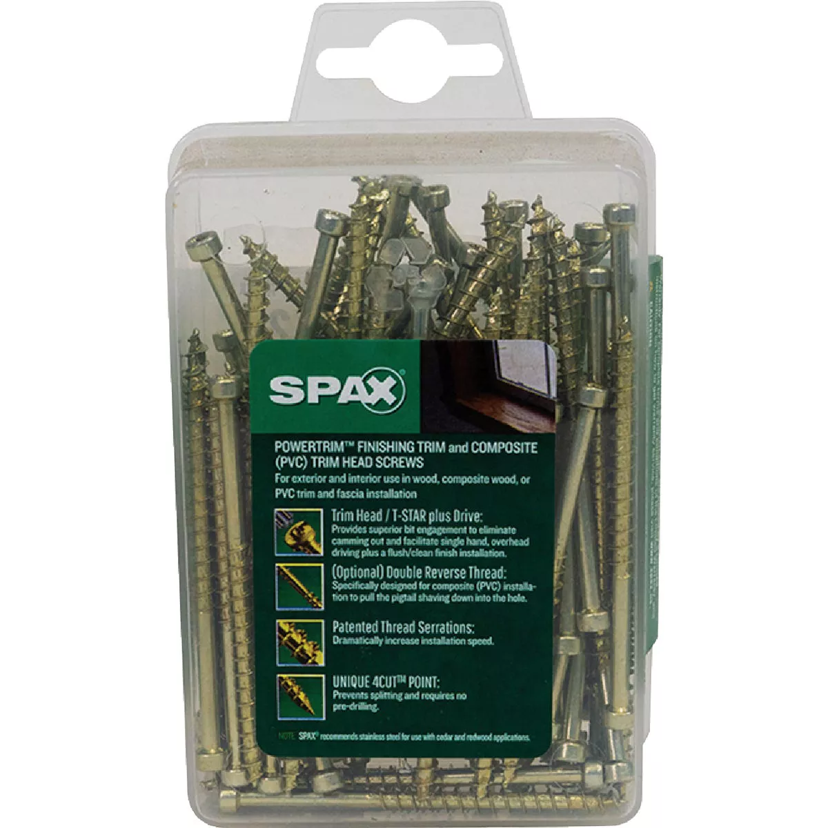 SPAX 8 x 2-1/2 In. PT HCR (Exterior Rated) Yellow Trim Screw (100-Count) - photo 5