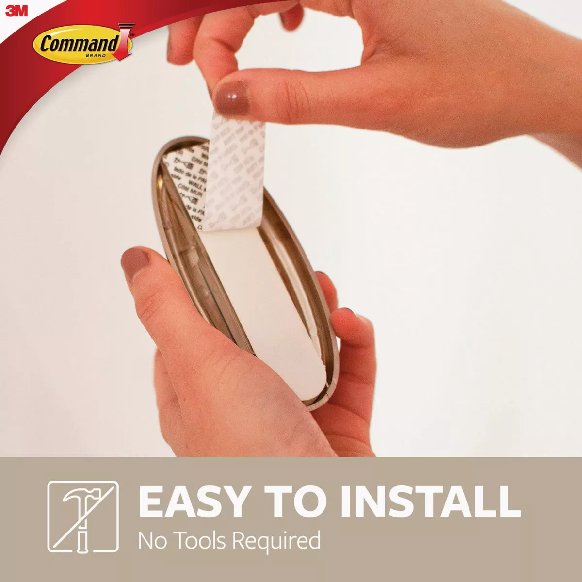 Command Curtain Rod Hooks, 2 Hooks, 2 Strips - photo 2