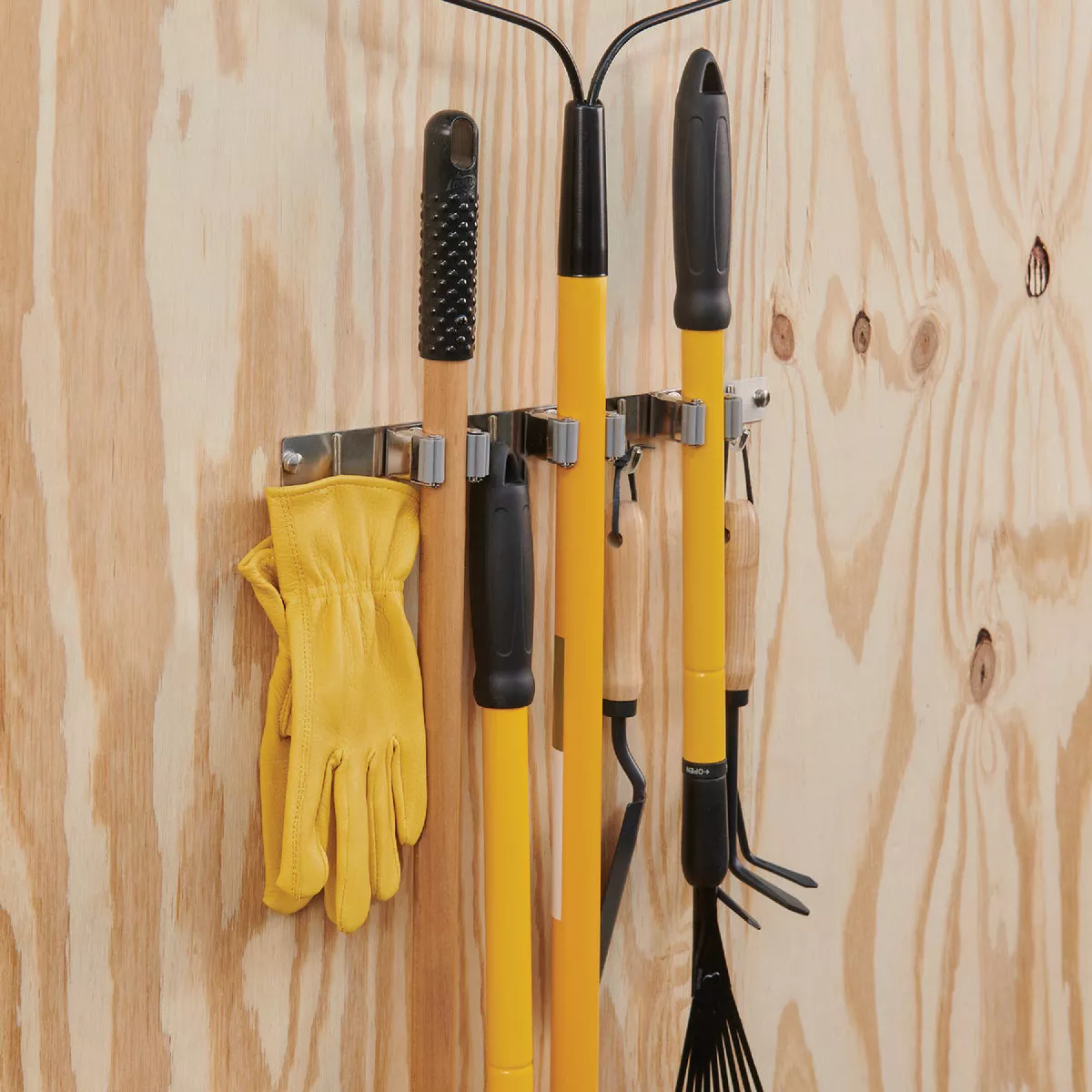 Wrap-It Storage Broom Bar 16 In. Stainless Steel Adhesive Broom Holder - photo 3