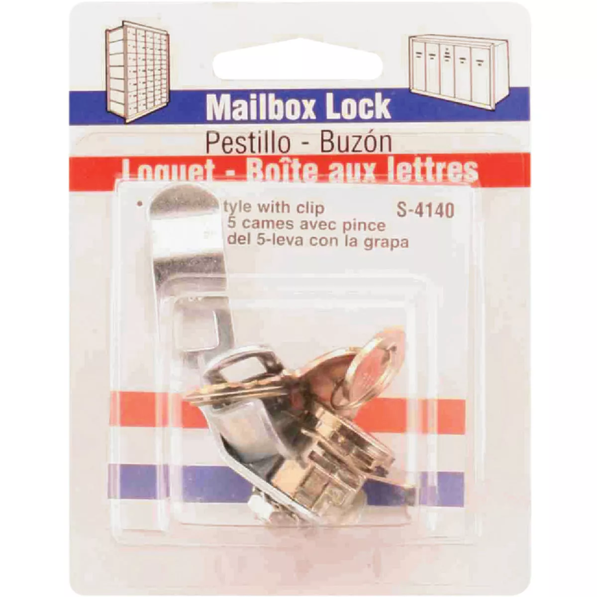 Defender Security Nickel Spring Clip Mailbox Lock - photo 2