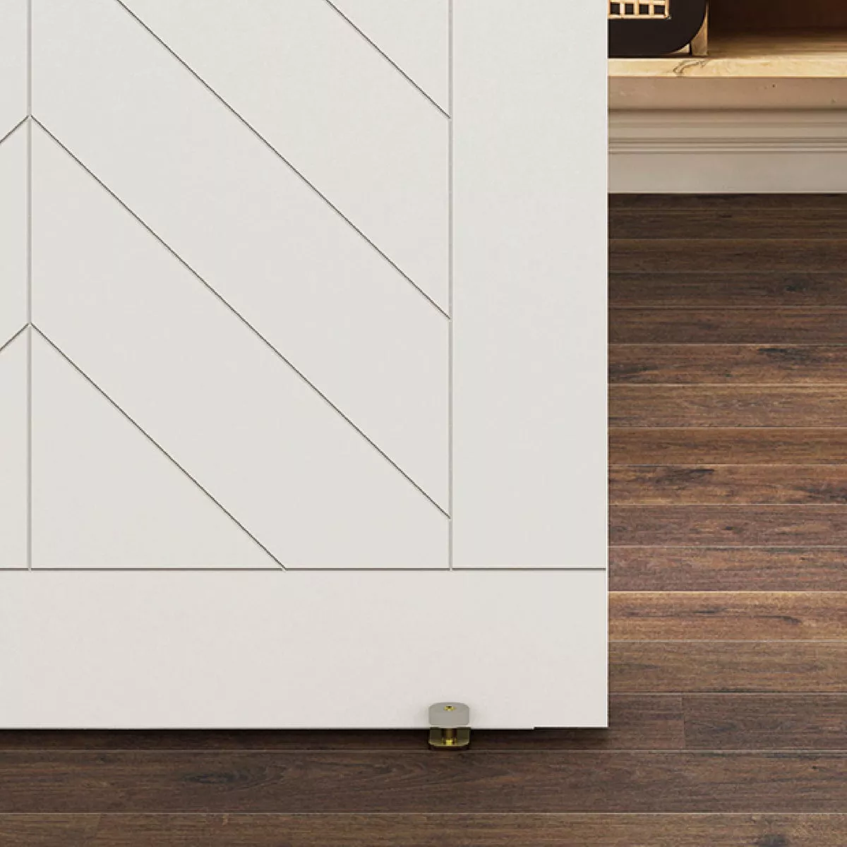 National Hardware Brushed Gold Double Floor Guide - photo 2