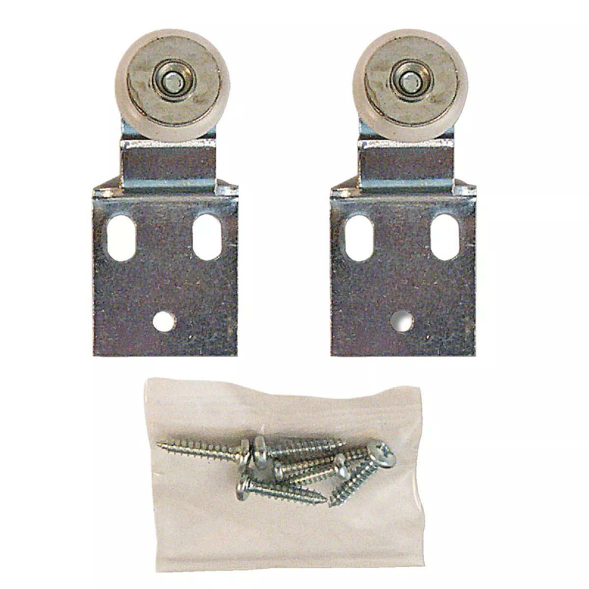 Prime-Line 1/2 In. Offset Ball Bearing Wheel Adjustable Bypass Door Roller (2-Count) - photo 2