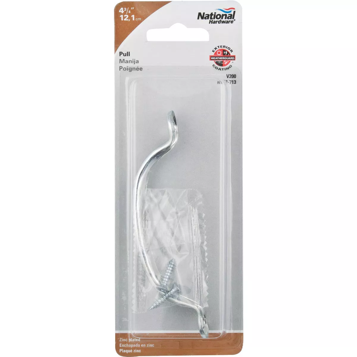 National Hardware 4-3/4 In. Zinc Door Pull - photo 2