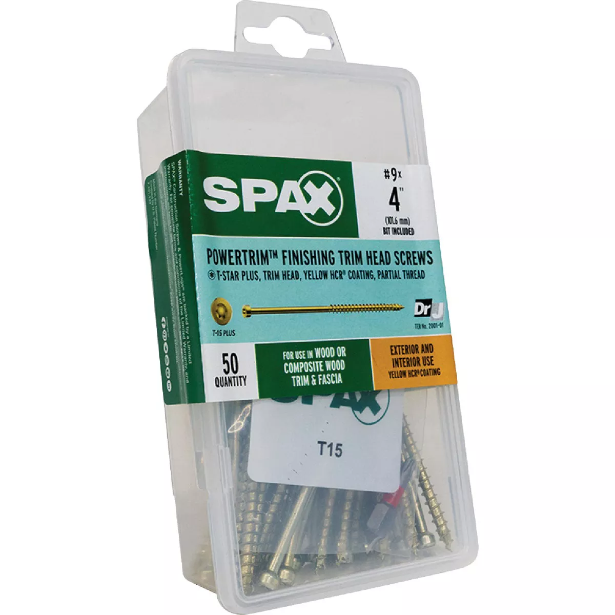 SPAX #9 x 4 In. T10 Plus Cylindrical Head HCR (Exterior Rated) Yellow Trim Screw (50 Ct.) - photo 5