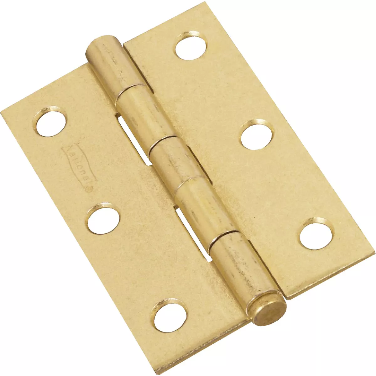 National Hardware 3 In. Brass Loose-Pin Narrow Hinge (2-Pack)