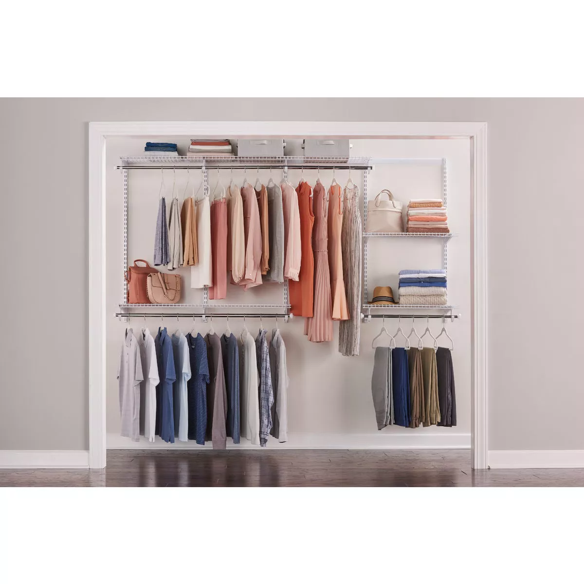 Rubbermaid Configurations 4 Ft. to 8 Ft. No-Cut Adjustable Closet Kit - photo 2