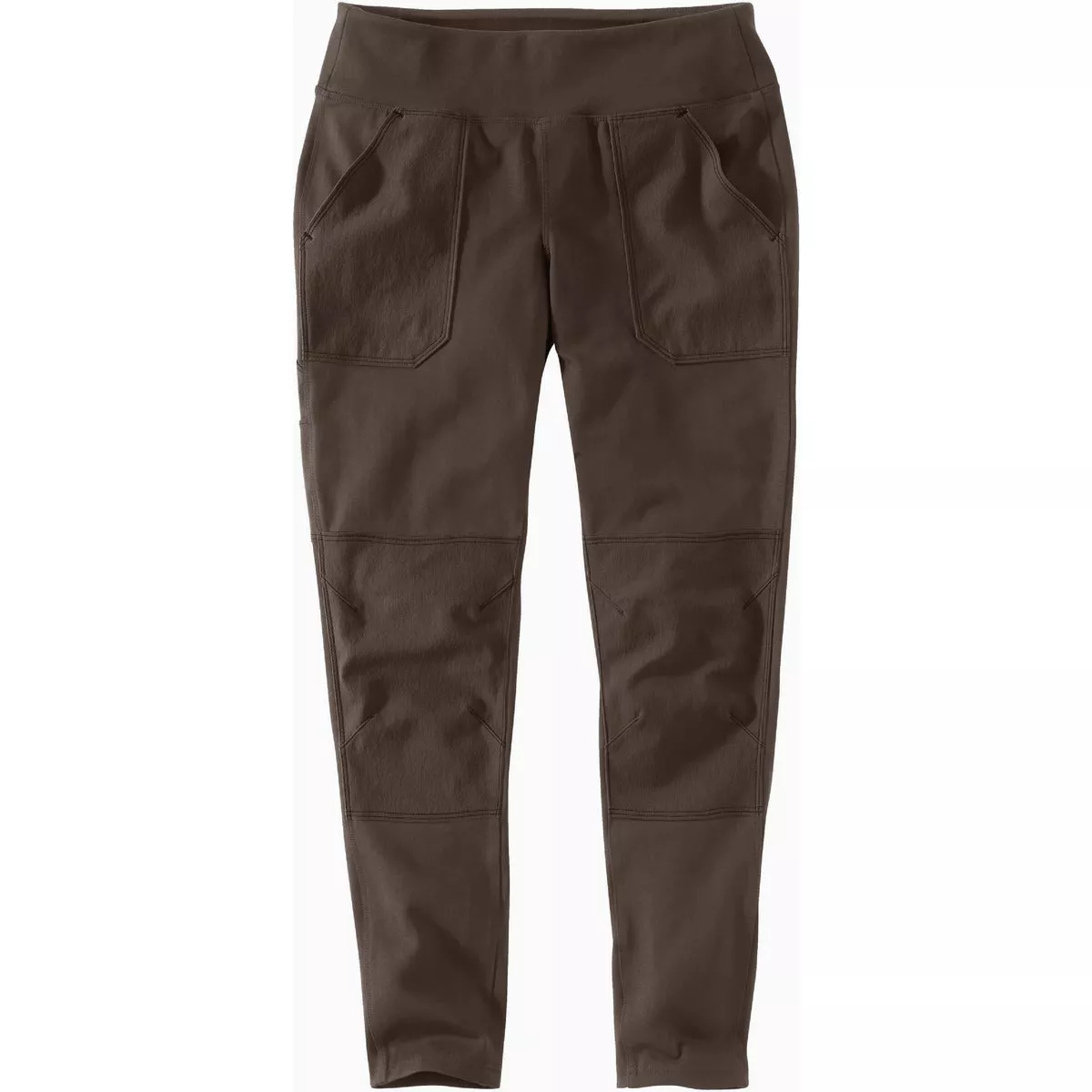Carhartt Force Women's Large Regular Dark Coffee Fitted Midweight Utility Leggings
