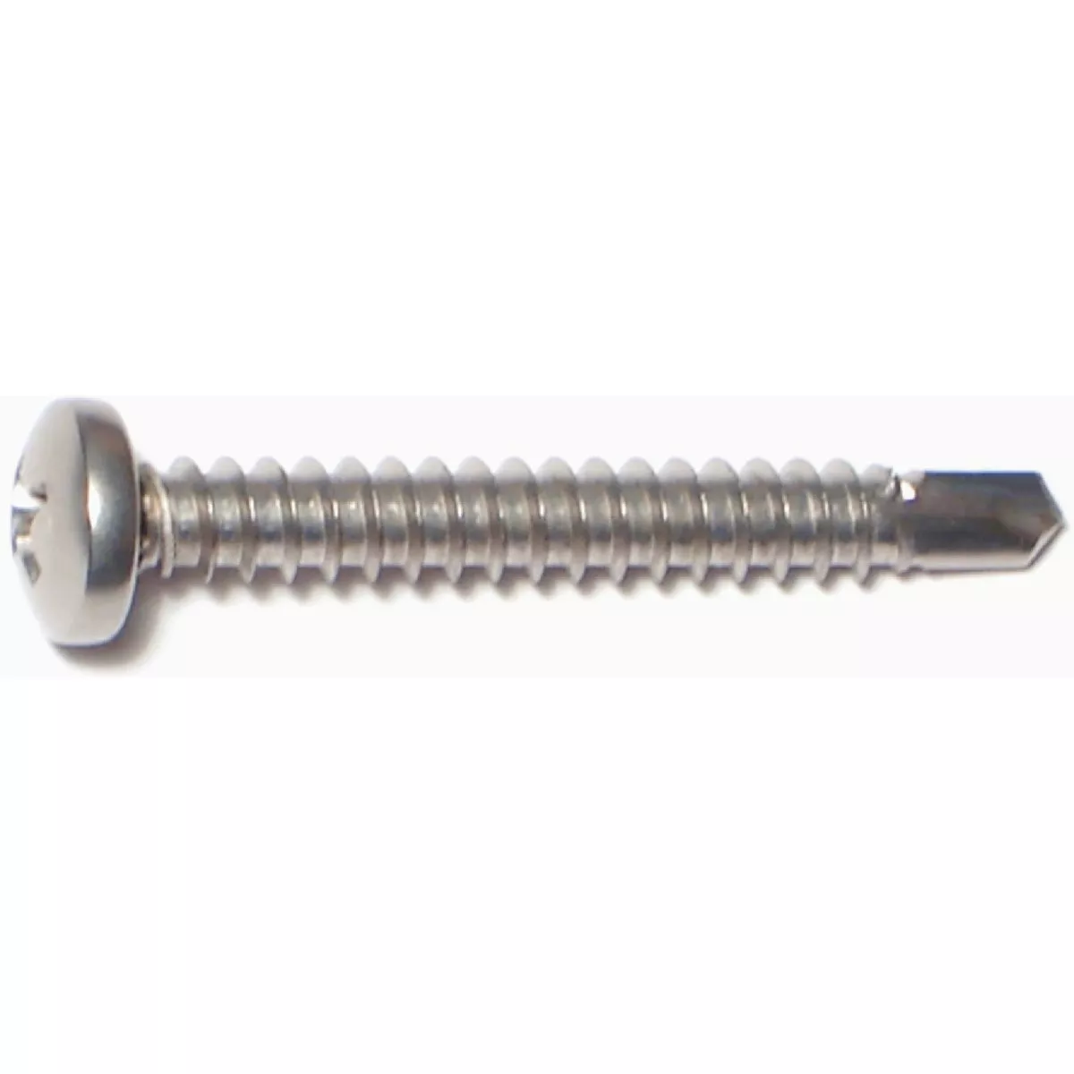 Midwest Fastener #10-16 x 1-1/2 In. 410 Stainless Steel Phillips Pan Head Self-Drilling Screws (100 Ct.)