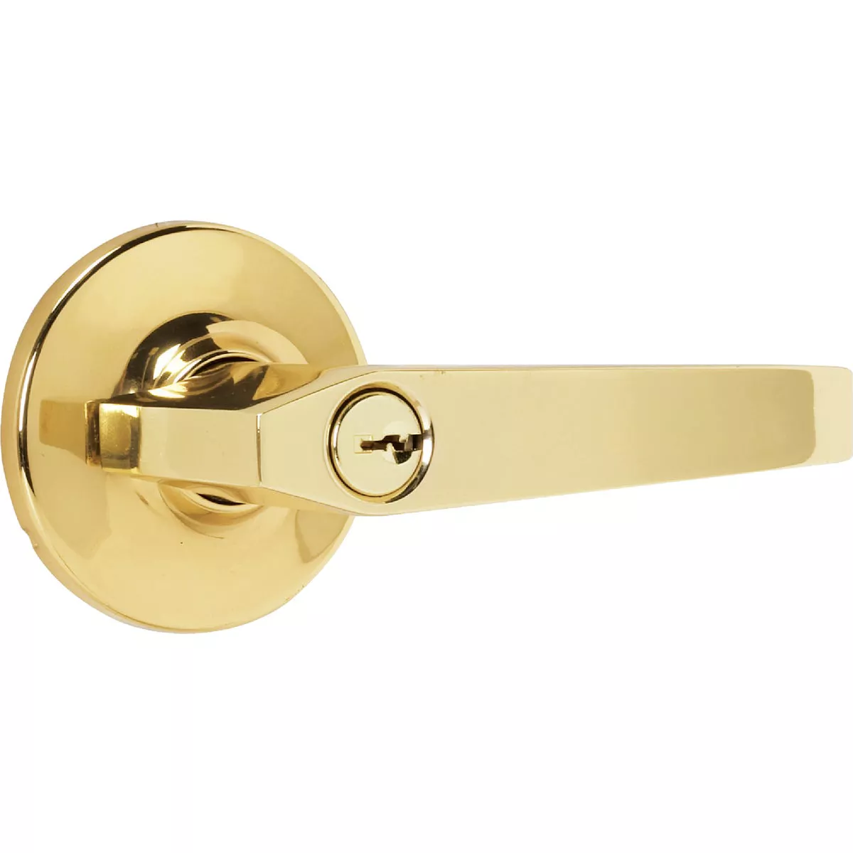Steel Pro Polished Brass Entry Door Lever - photo 3