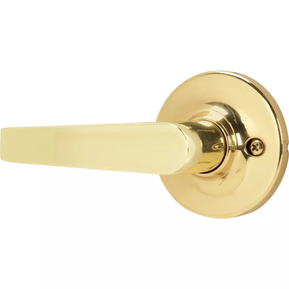 Steel Pro Polished Brass Straight Passage Door Lever