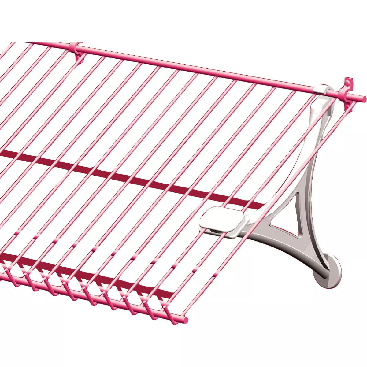 ClosetMaid White Wire Shelf Shoe Support Bracket