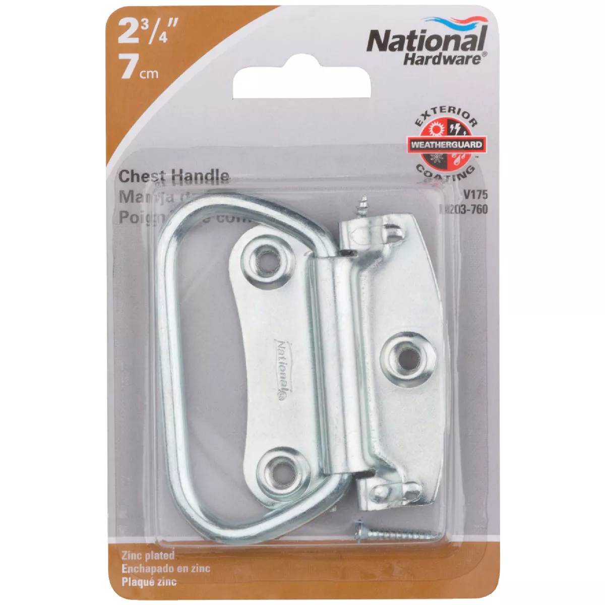 National Hardware Zinc 2 3/4 In. Steel Chest Handle - photo 2