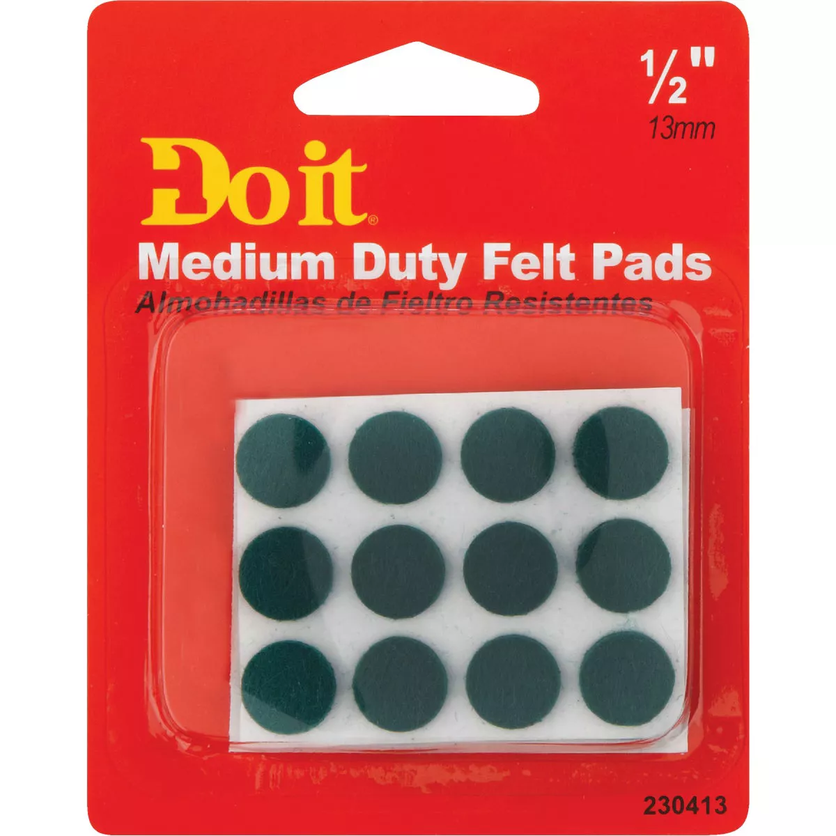 Do it 1/2 In. Green Round Felt Pad (24-Count) - photo 2